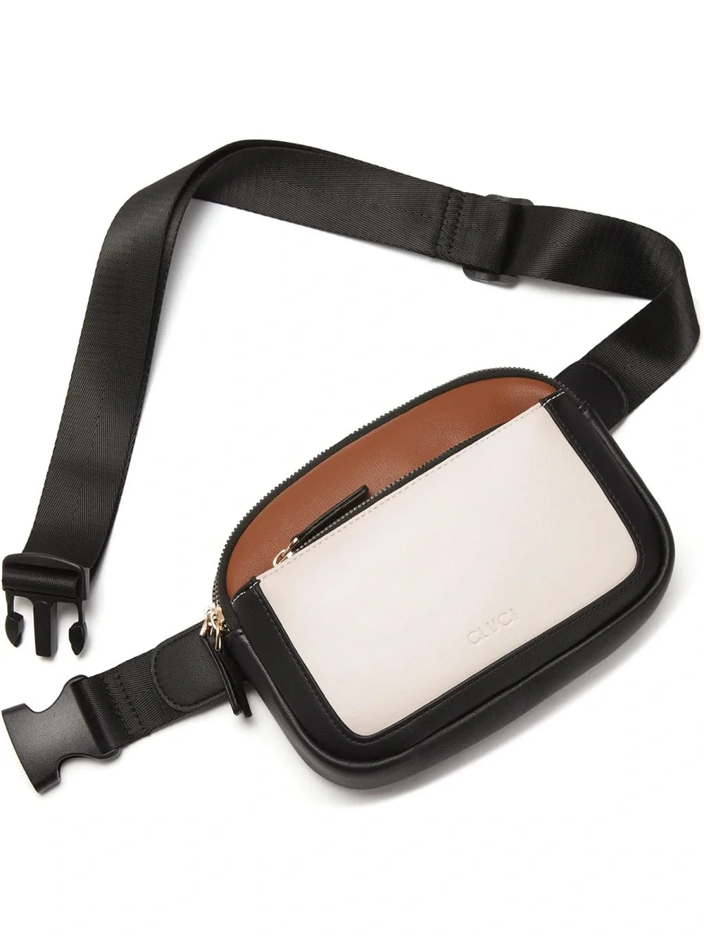 Crossbody Bag Cream, Tan & Black